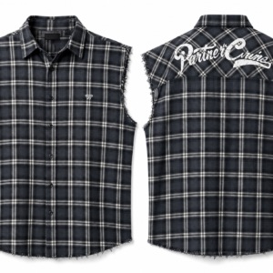 Sleeveless Plaid Shirt