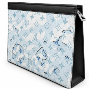 محفظة كلاتش LV Monogram باللون الأزرق الفاتح